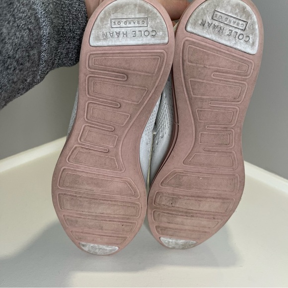 Cole Haan Originalgrand Stitchlite Wingtip Oxford White Pink - Picture 10 of 14